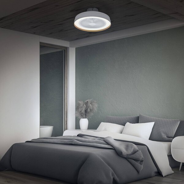 OSRAM Ventilatore da soffitto LED ENCAPSULATE, Ø 48 cm, bianco, CCT dimmerabile, Bianco / Opale, Soggiorno / Sala da pranzo, Plastica, Moderno