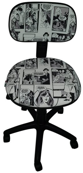 Sedia Poltrona Operativa da Ufficio in Tessuto Renier Fumetto
