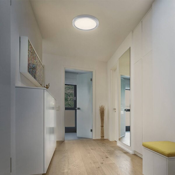 OSRAM Plafoniera soffitto ORBIS QUICKFIX, dimmerabile, Cromo / Argento, Soggiorno / Sala da pranzo, Metallo, Moderno, Plafoniera
