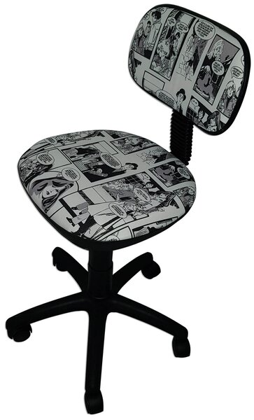 Sedia Poltrona Operativa da Ufficio in Tessuto Renier Fumetto