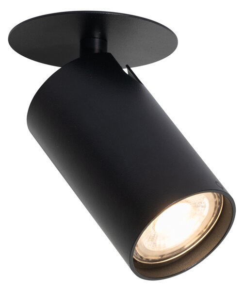 Faretto da incasso moderno nero GU10 50mm - Chels