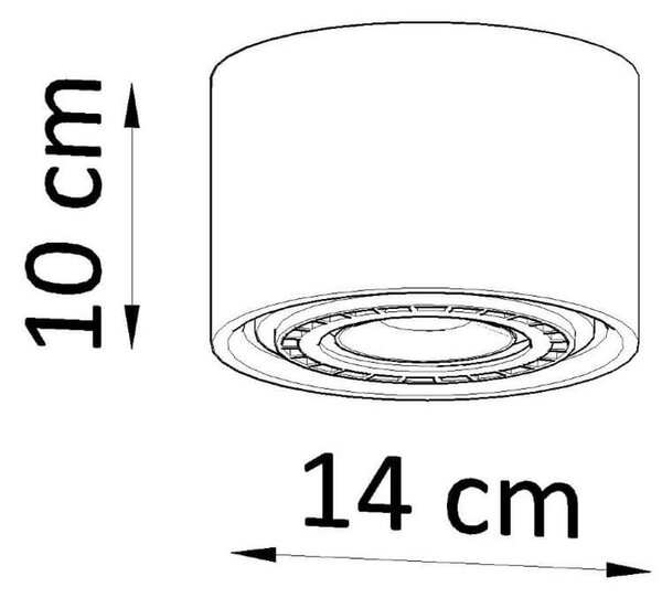 Lampada da Soffitto in Legno BASIC 1 con base AR111