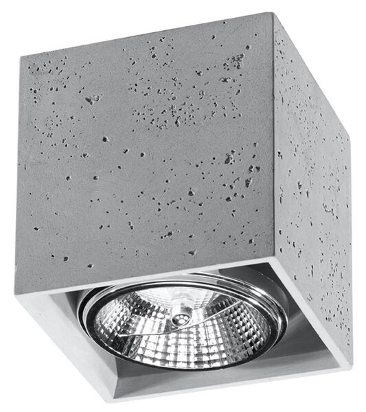 Lampada da soffitto VALDE in Cemento con base GU10