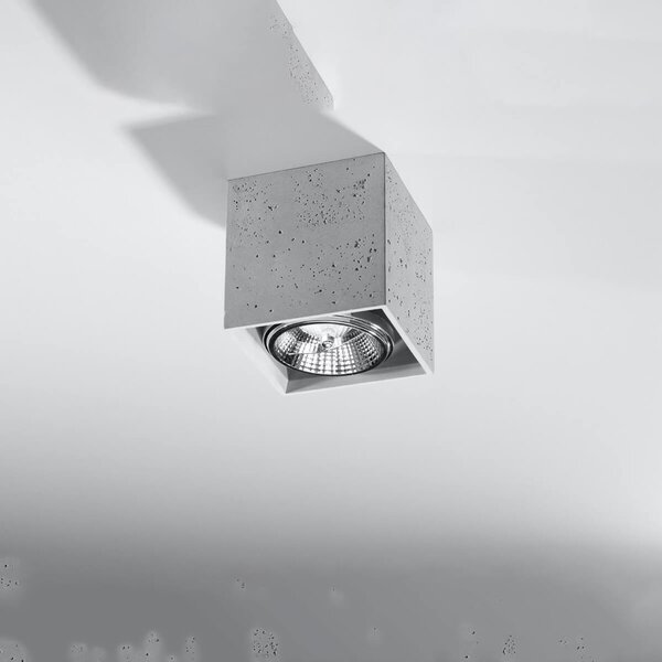 Lampada da soffitto VALDE in Cemento con base GU10