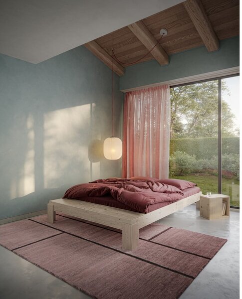 Comodino di colore naturale in pino massiccio Grab It – Karup Design