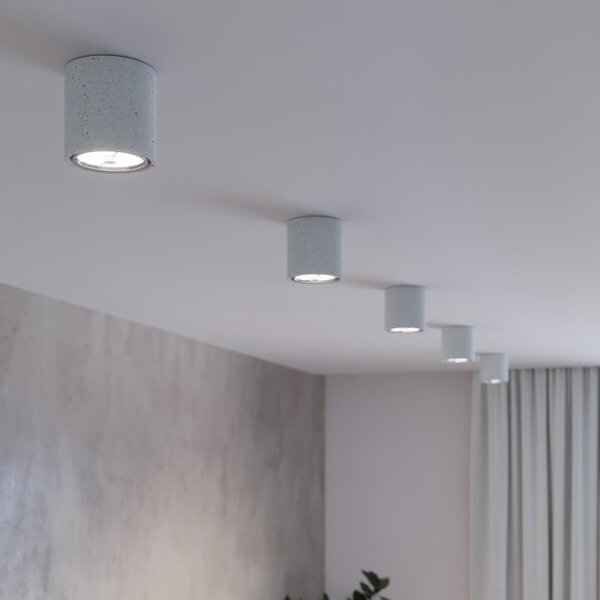 Lampada da soffitto CULLO in Cemento con base GU10