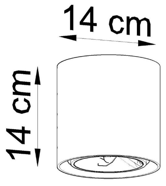 Lampada da soffitto CULLO in Cemento con base GU10
