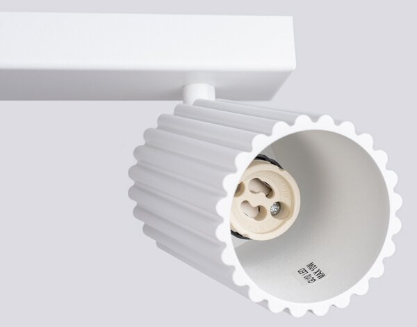 Plafoniera da soffitto 4xGU10 in Alluminio KARBON 4L