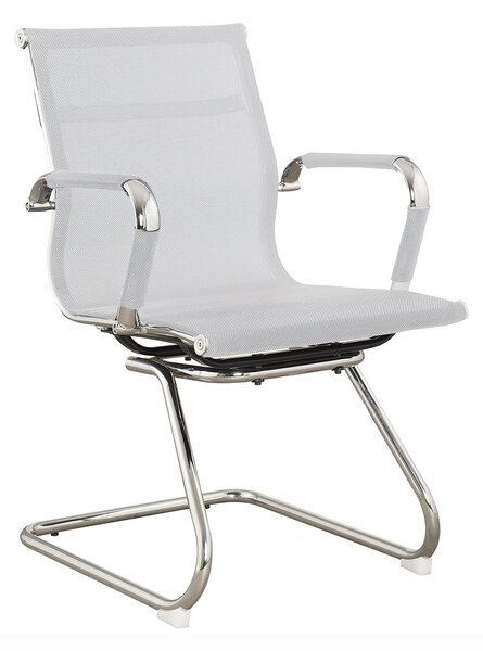Sedia da Ufficio Sala da Attesa 55x65x89 cm in Nylon Bianco