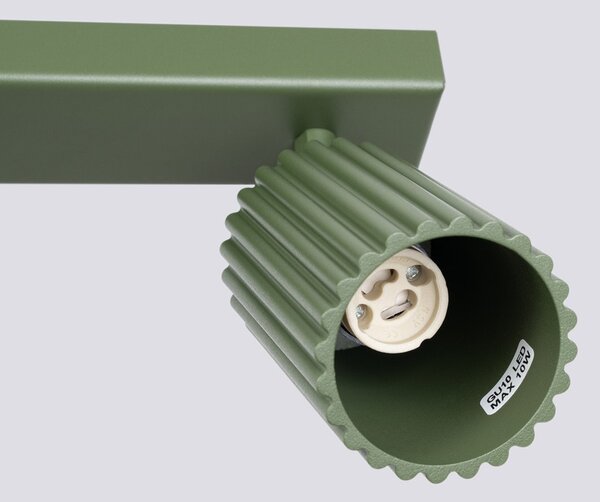 Plafoniera da soffitto 4xGU10 in Alluminio KARBON 4L