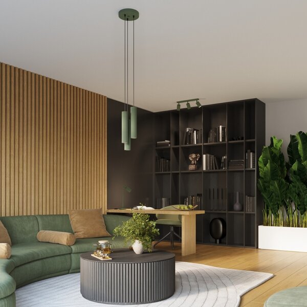 Lampada da soffitto KARBON 3L in Alluminio 3xGU10
