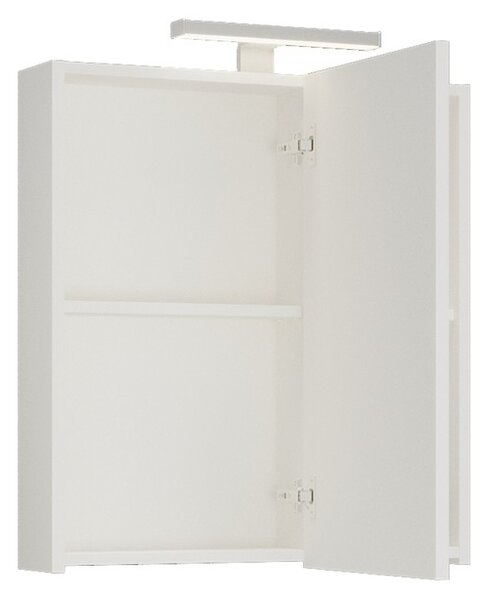 Specchio bagno contenitore 65 cm colore bianco opaco | LAC-EOLO-65 - KAMALU
