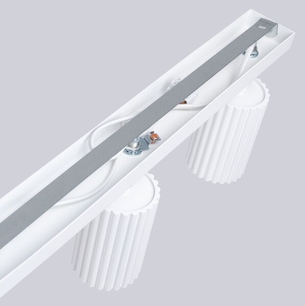 Plafoniera da soffitto 4xGU10 in Alluminio KARBON 4L