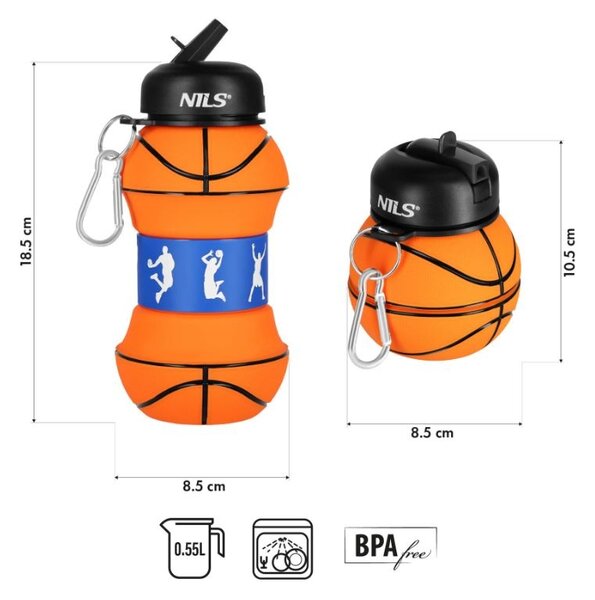 Borraccia basket pieghevole per bambini