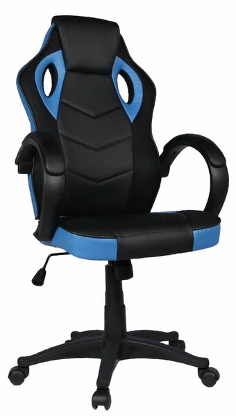 Sedia Gaming 59x120 cm in Similpelle Blu