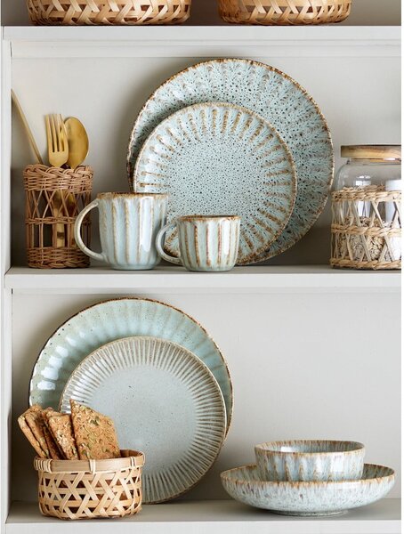 Set da pranzo in pietra 12 pz Fleur – Bloomingville