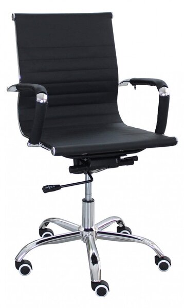 Poltrona da Ufficio Julie 60x60x100/110 h cm in Poliuretano Nero
