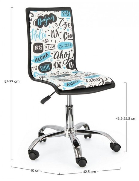 Sedia Ufficio Young Hello in Similpelle