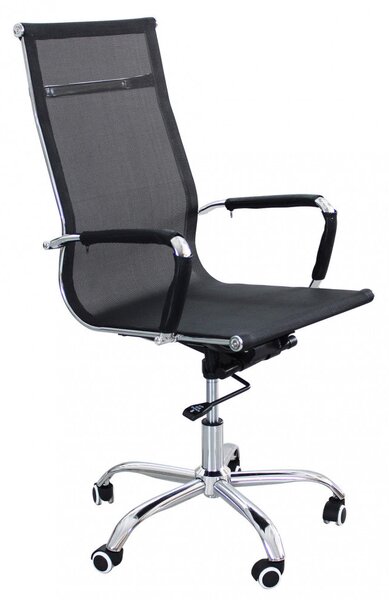 Poltrona da Ufficio Kristy 60x60x115/125 h cm in Poliuretano Nero