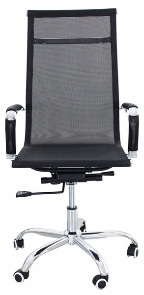 Poltrona da Ufficio Kristy 60x60x115/125 h cm in Poliuretano Nero