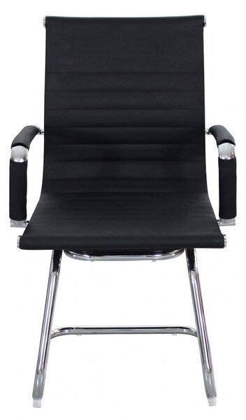 Poltrona da Ufficio Kyra 60x60x95 h cm in Poliuretano Nero