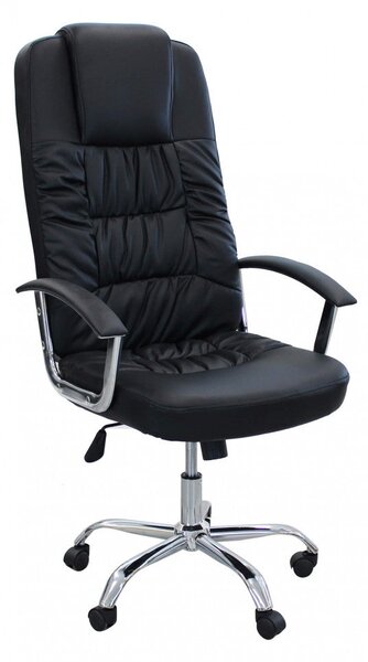 Poltrona da Ufficio Gracie 60x64x117/127 h cm in Poliuretano Nero