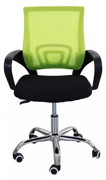 Poltrona da Ufficio Titty Grigio Chiaro 52x56,5x85/95 h cm in Poliuretano Nero