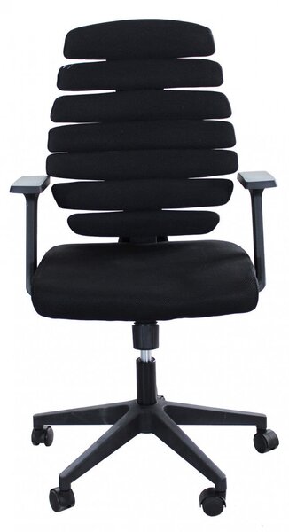 Poltrona da Ufficio Lorene 62x60x100/110 h cm in Poliuretano Nero
