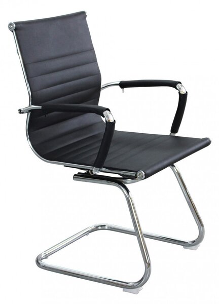 Poltrona da Ufficio Kyra 60x60x95 h cm in Poliuretano Nero