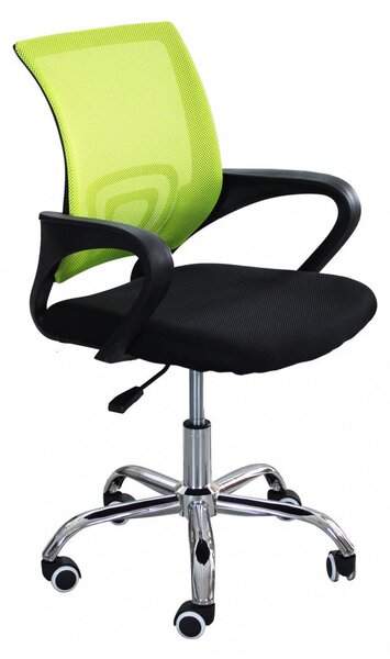 Poltrona da Ufficio Titty Grigio Chiaro 52x56,5x85/95 h cm in Poliuretano Nero