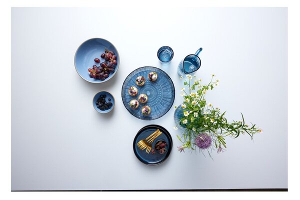 Piatto da dolce nero/blu in gres ø 21 cm Gastro Dark Blue/Black – Bitz