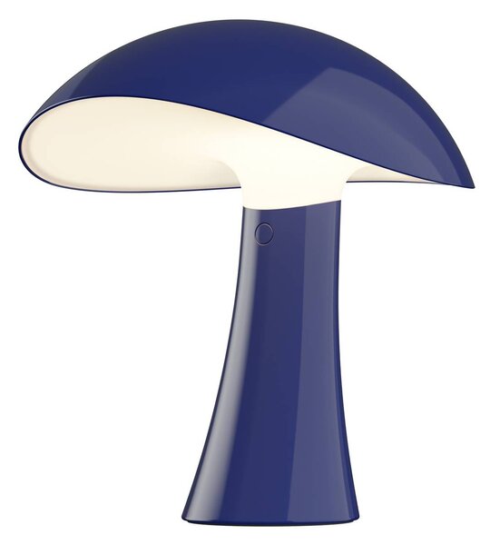 Louis Poulsen Lampada da tavolo a batteria LED Rumee 220, blu, IP44 dimmerabile, Blu, Soggiorno / Sala da pranzo, Plastica, Scandinavo