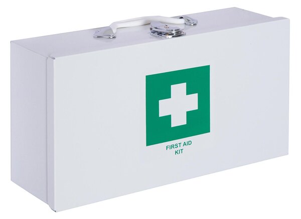 Armadietto per Medicinali da Muro con 2 Ripiani e un Vano Bianco 38x12x20 cm