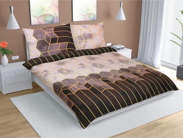 Set di lenzuola in cotone - 1 set 240x200, 70x90 - marrone