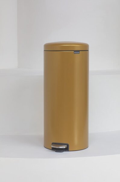 Cestino per la spazzatura dorato in acciaio con pedale 30 l NewIcon – Brabantia