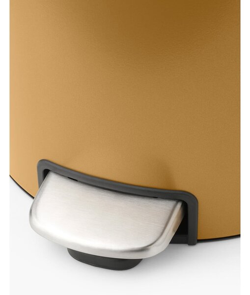 Cestino per la spazzatura dorato in acciaio con pedale 30 l NewIcon – Brabantia