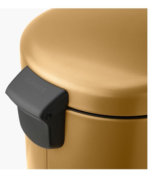 Cestino per la spazzatura dorato in acciaio con pedale 30 l NewIcon – Brabantia