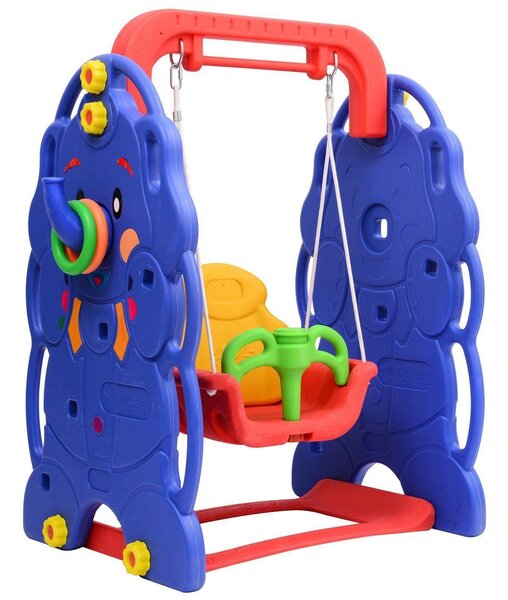 Altalena da Giardino per Bambini Tema Elefante 120x66x90 cm