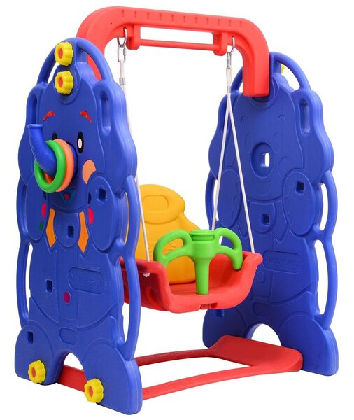 Altalena da Giardino per Bambini Tema Elefante 120x66x90 cm