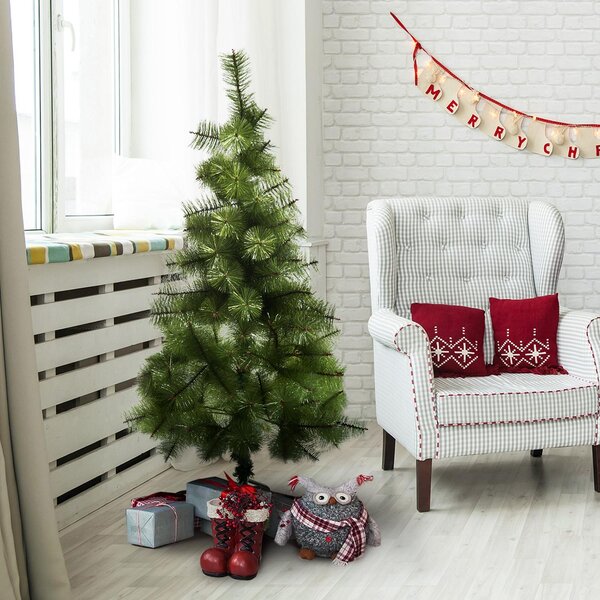 Albero di Natale Artificiale 120 cm 124 Rami Verde