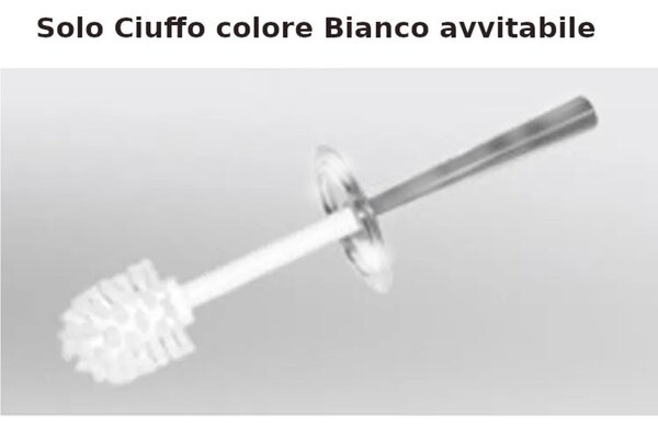Ciuffo in Ciuffo scopino avvitabile per Modello British Liberty BB Daimec La Piana Dimensioni ......cm