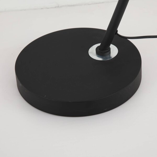 Searchlight Piantana Radiant, bianco e nero, altezza 156 cm, metallo/tessuto Radiant, Nero, Soggiorno / Sala da pranzo, Metallo, Lampada da terra