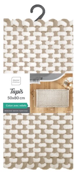 Tappetino per il bagno beige 50x80 cm Rafael – douceur d'intérieur