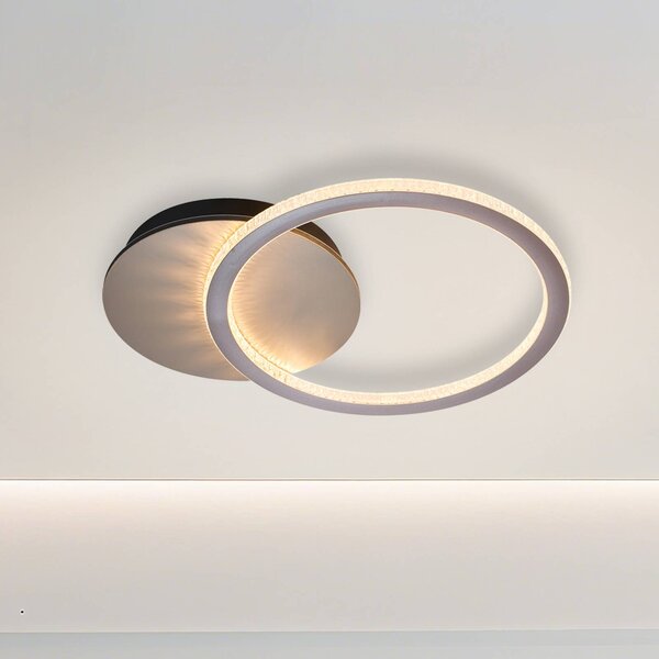 Searchlight Plafoniera soffitto Specs, dimmerabile, Crema / Ambra, Soggiorno / Sala da pranzo, Metallo, Moderno, Plafoniera