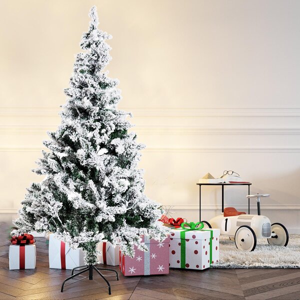 Albero di Natale Artificiale 150 cm con LED Verde