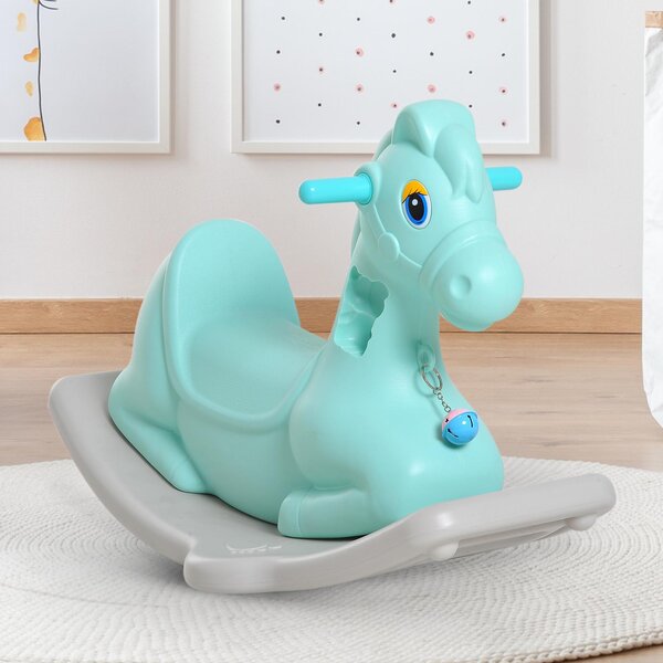 Cavallo a Dondolo per Bambini Verde