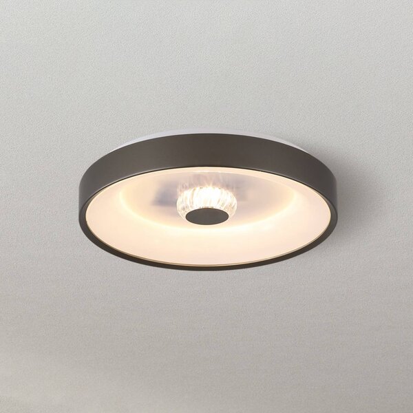 Searchlight Plafoniera soffitto Polka, dimmerabile, Marrone / Ruggine, Soggiorno / Sala da pranzo, Metallo, Moderno, Plafoniera
