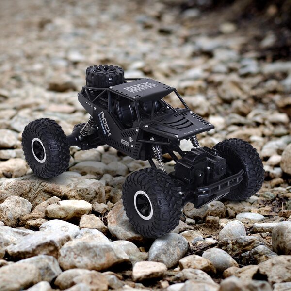 Monster Truck Radiocomandato Scala 1:16 Nero in ABS e Metallo Velocità Massima 20 km/h