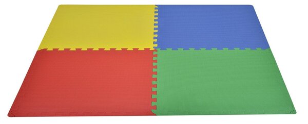 Tappeto Gioco Bimbi 60x60 cm - Set 8 Pezzi Materiale Isolante Resistente all'Umidità Colorato