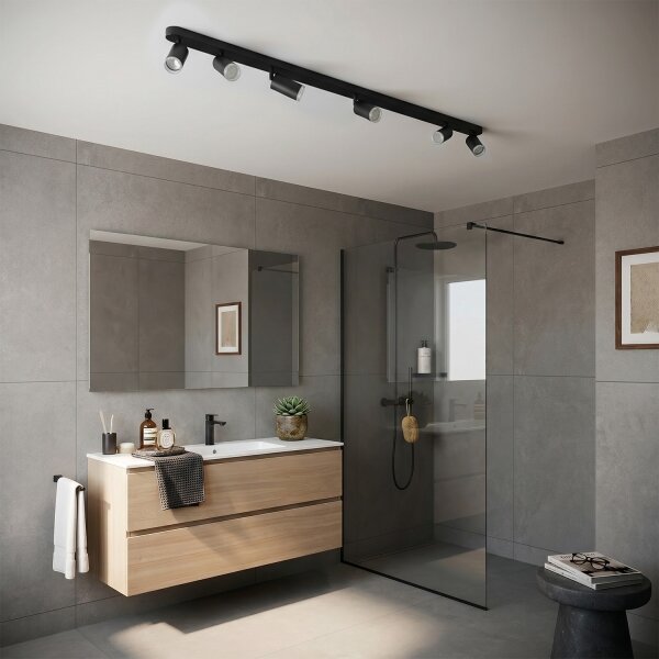 Brilagi - Luce Spot da bagno SELE 6xGU10/30W/230V IP44 nero